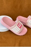 Шлепанцы женские с аппликацией, цвет розовый, 243R5030-4 - фото № 0