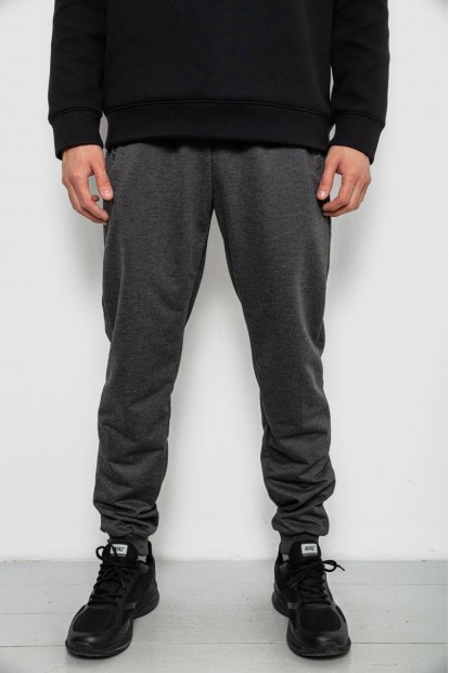 Спортивні штани чоловічі однотонні, колір сірий, 244R41736