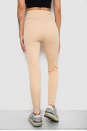 Лосини однотонні у рубчик утеплені на флісі  -уцінка, колір персиковий, 238R605-1-U-1 - фото № 3