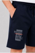 Шорти чоловічі з принтом, колір темно-синій, 243RED-2026-1 оптом - фото № 4