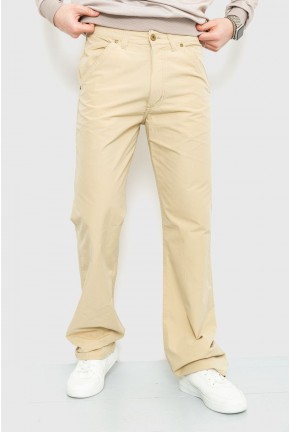 Штани чоловічі однотонні, колір пісочний, 167R950