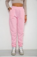 Спортивные штаны женские на флисе  -уценка, цвет светло-розовый, 238R57828-U-7 - фото № 0