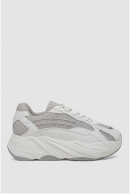 Кроссовки женские, цвет бело-серый, 248RCO2