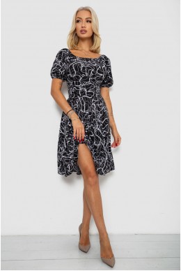 Сукня софт з принтом, колір чорний, 230R1010-5