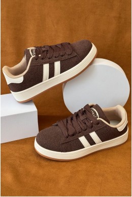 Кеды женские замша, цвет коричневый, 248RJH200