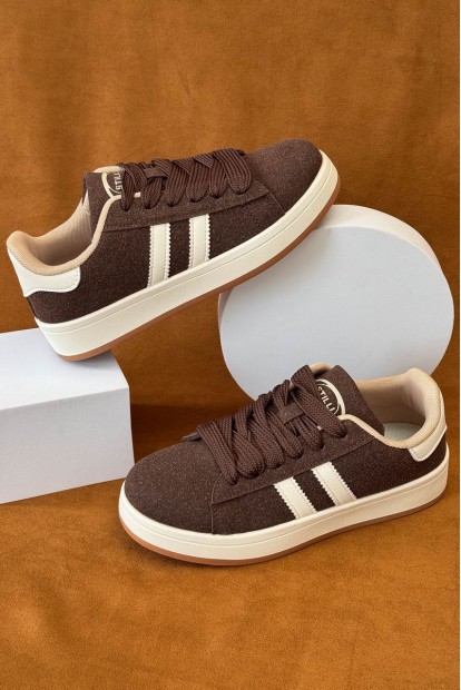 Кеды женские замша, цвет коричневый, 248RJH200