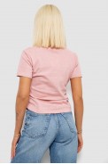 Футболка женская с принтом, цвет розовый, 221R3307 - фото № 3