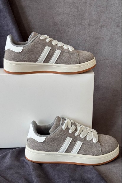 Кеди жіночі замша, колір сірий, 248RJH200