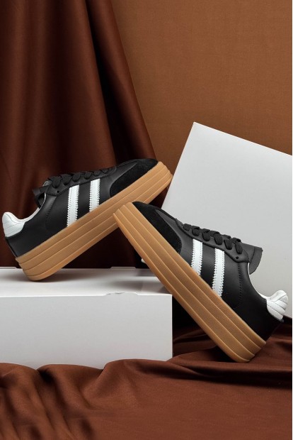 Кроссовки женские демисезонные, цвет черно-бежевый, 248RCX1580-3