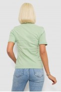 Жіноча футболка з принтом, колір оливковий, 241R137 - фото № 3