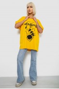 Футболка жіноча з принтом, колір жовтий, 244R6005-1 - фото № 1