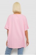 Футболка жіноча з принтом, колір рожевий, 244R6005-1 - фото № 3