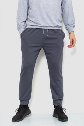 Спорт штаны мужские двухнитка, цвет серый, 241R8005
