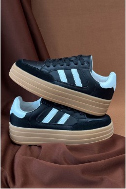 Кроссовки женские демисезонные, цвет черно-бежевый, 248RCX1590-4