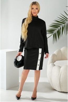 Костюм жіночий класичний  -уцінка, колір чорний, 257R322-U-2