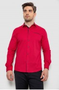 Сорочка чоловіча з принтом  -уцінка, колір червоний, 214R7094-1-U - фото № 1