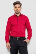Сорочка чоловіча з принтом  -уцінка, колір червоний, 214R7094-1-U - фото № 0