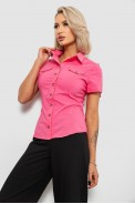 Сорочка жіноча однотонна, колір рожевий, 230R068-11 - фото № 2