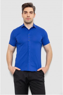 Сорочка чоловіча з принтом, колір електрик, 214R7014