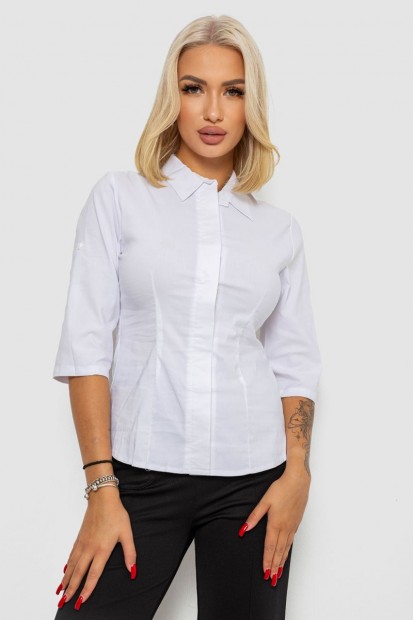 Блуза классическая  -уценка, цвет белый, 230R08-1-U-8