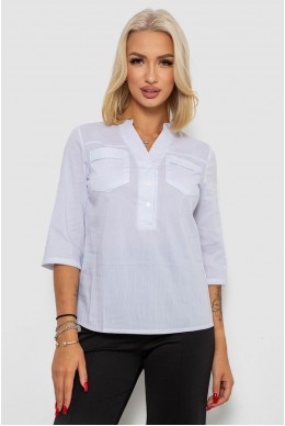 Блуза однотонна  -уцінка, колір білий, 230RP-96-1-U-2