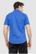 Рубашка мужская с принтом, цвет голубой, 214R7014 - фото № 3
