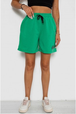 Шорты женские с принтом  -уценка, цвет зеленый, 238R132-U-3