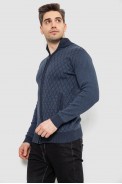 Кофта чоловіча на блискавці  -уцінка, колір синій, 161R1013-U-5 - фото № 2