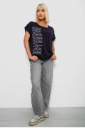 Футболка женская с принтом, цвет синий, 244R2039 - фото № 1