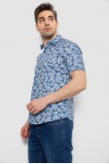 Рубашка мужская с принтом, цвет синий, 214R7341 - фото № 2