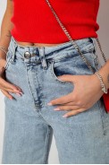 Джинсы женские Trubo, цвет голубой, 244R00559 - фото № 4