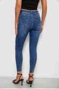 Джинсы женские однотонные Skinny, цвет синий, 244RS5712 - фото № 3