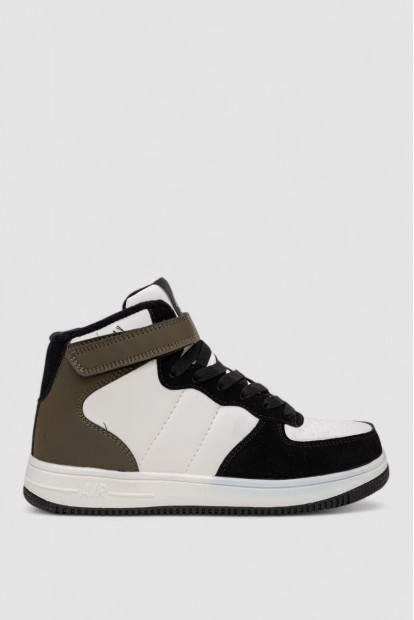 Кросівки жіночі зимові на хутрі  -уцінка, колір біло-зелений, 248RHB440-U-3