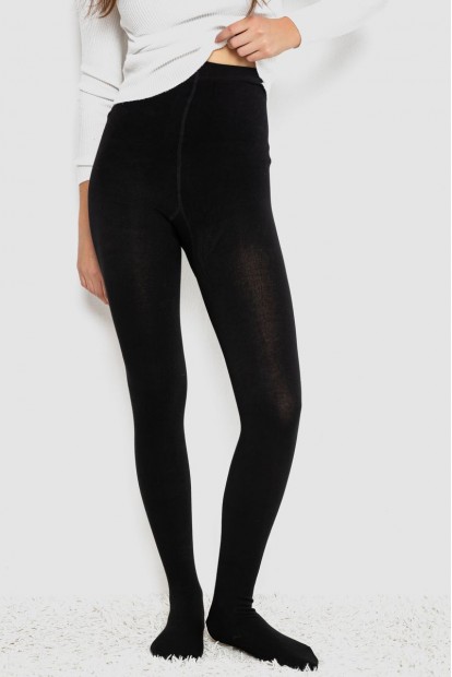 Колготи жіночі на флісі  -уцінка, колір чорний, 247R7048-U-26
