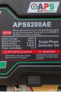 Генератор бензиновий 3,5 кВт, колір чорний, APS8200AE - фото № 8