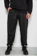 Спортивні штани чоловічі однотонні, колір чорний, 244RY-428 - фото № 0
