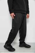 Спортивні штани чоловічі однотонні, колір чорний, 244RY-428 - фото № 2