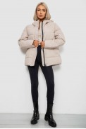 Куртка женская демисезонная  -уценка, цвет светло-бежевый, 207R004-U-6 - фото № 1