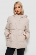 Куртка женская демисезонная  -уценка, цвет светло-бежевый, 207R004-U-6 - фото № 0