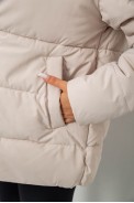 Куртка женская демисезонная  -уценка, цвет светло-бежевый, 207R004-U-6 - фото № 5