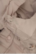 Куртка жіноча подовжена батал  -уцінка, колір світло-бежевий, 207R006-1-U-3 - фото № 7