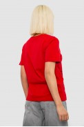 Футболка женская с принтом, цвет красный, 244R2001-5 - фото № 3