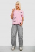 Футболка женская с принтом, цвет розовый, 244R2001-5 - фото № 1