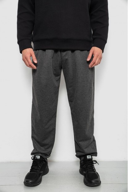 Спортивні штани чоловічі однотонні, колір сірий, 244RY-428