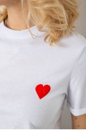 Футболка женская с принтом  -уценка, цвет белый, 238R57482-U - фото № 4