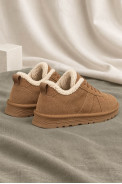 Кроссовки женские на меху, цвет коричневый, 248RUG340 - фото № 3