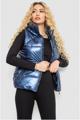 Жилетка жіноча демісезонна, колір синій, 243R207