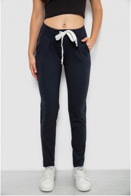 Спортивні штани жіночі, колір темно-синій, 244R1807-1