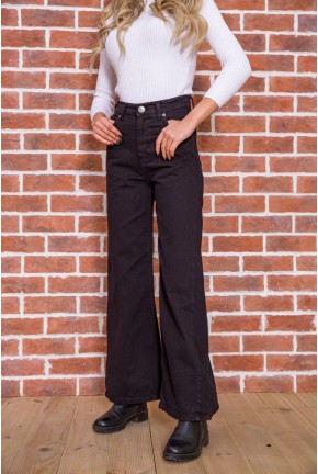 Черные женские джинсы, широкого кроя, 164R511