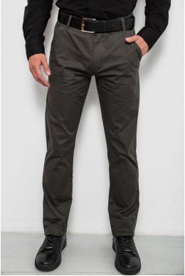 Штани чоловічі класичні, колір хакі, 243RXK39-3